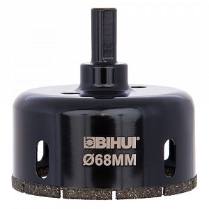 Алмазная коронка по керамограниту BIHUI 68мм DBW68