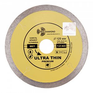 Алмазный диск Ultra Thin Expert/Premium 125х8х22.23х1,2 TRIO DIAMOND UTW502