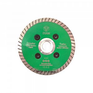 Алмазный диск DIAM Turbo Grinder 75x1.6x5.0xМ14 с фланцем гранит 000247