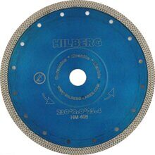 Диск алмазный отрезной 230*25,4/22,23 Hilberg Турбо ультратонкий х-тип HM406