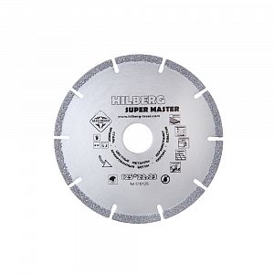Алмазный диск сегментный Super Master 125х22,23 Hilberg 510125