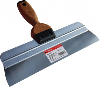 Нержавеющий фасадный шпатель, пробковая ручка BRAVO SOFT CORK 600x70 CORTE