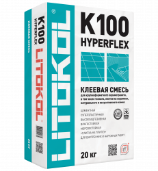 Клей высокоэластичный для укладки крупноформатных плит HYPERFLEX K100 (класс С2 TЕ S2)