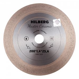 Алмазный диск Master Ceramic 200х25х25,4х1,4 Hilberg HM505