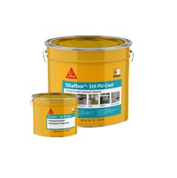 Цветное ПУ покрытие Sika floor®-324 PU-Coat для создания наливного пола и его покраски RAL 7032 1,9 кг