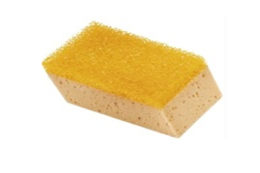 Губка комбинированная мелкопористая/грубая 50х90x60мм