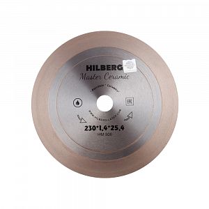 Алмазный диск Master Ceramic 230х25х25,4х1,4 Hilberg HM506