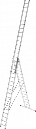 Лестница алюминиевая многофункциональная трехсекционная NV2230 артикул 2230317
