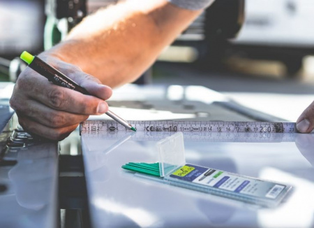 PICA-MARKER 4042 К-т грифелей для карандаша Pica - Dry (10 шт зелёные) в кейсе