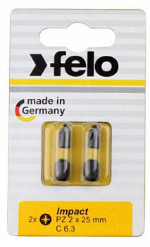 Бита ударная серия Impact TX 20X25, 2 шт на блистере FELO 02620241