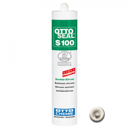 Профессиональный универсальный силиконовый герметик OTTOSEAL S100 PREMIUM С69 (белая смесь), 300мл