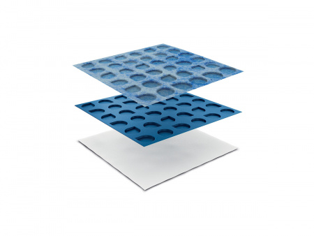 Компенсирующее нагрузки гидроизоляционное трехслойное полотно PRODESO®, арт. PDES 3530/EN (рулон 30м2)