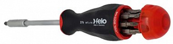 Отвёртка с магн. держателем под биты/8 шт., серия 376 FELO 376 044 05
