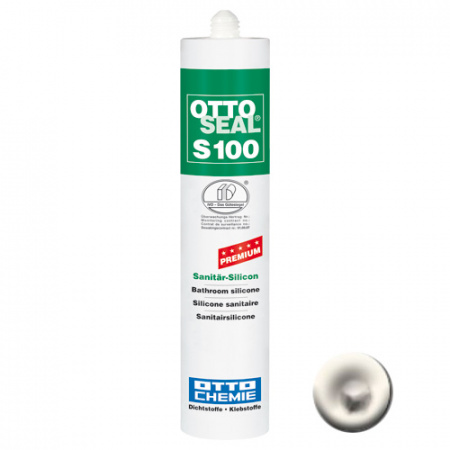 Профессиональный универсальный силиконовый герметик OTTOSEAL S100 PREMIUM С1107 (ванильно-бежевый), 300мл