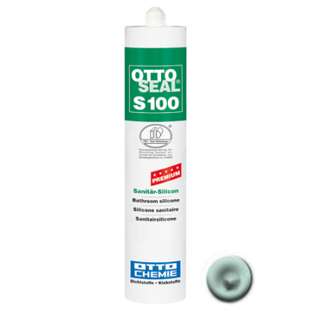 Профессиональный универсальный силиконовый герметик OTTOSEAL S100 PREMIUM С40 (мятный), 300мл
