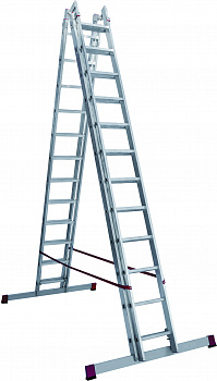 Индустриальная двухсторонняя алюминиевая стремянка с регулировкой высоты NV5183 артикул 5183412