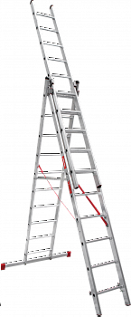 Профессиональная алюминиевая трёхсекционная лестница NV3230 артикул 3230310