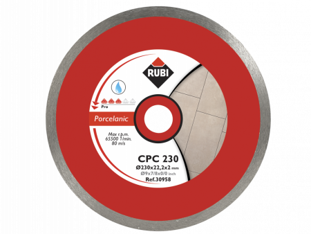 Сплошной алмазный диск для керамогранита CPC 300 PRO. RUBI