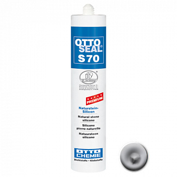 Нейтральный силиконовый герметик для камня и мрамора OTTOSEAL S70 PREMIUM С43 (манхетен), 310мл