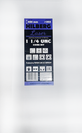 Коронка алмазная 302*450 Hilberg Laser 1 1/4 UNC HD726