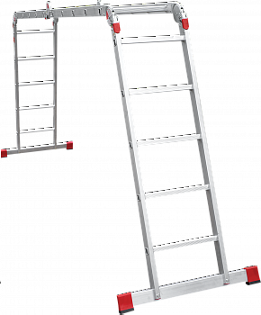 Профессиональная алюминиевая лестница-трансформер, ширина 400 мм NV3320 артикул 3320405