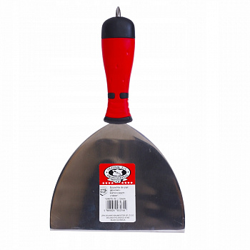 Шпатель из закалённой нержавеющей стали, рукоятка двухкомпонентная, с крестовой битой, размер 150мм