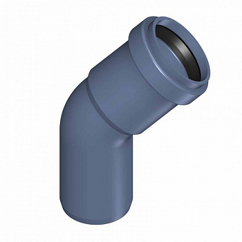 POLO-KAL  Шумопоглощающий отвод канализационный 45° 40-45°  02112