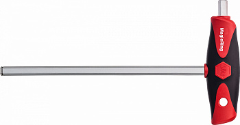 Штифтовый Т-ключ Wiha ComfortGrip Шестигранник MagicRing с боковым приводом и матовым хромированием