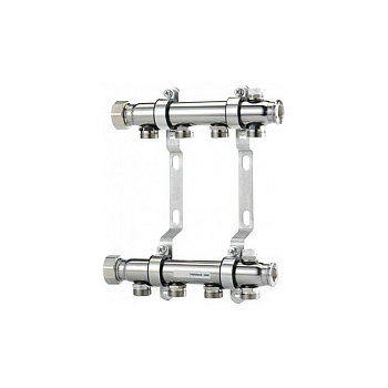 TECE  Коллектор для систем отопления в сборе, нержавеющая сталь 8 контуров  340108