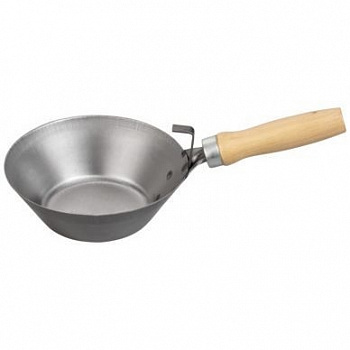 Ёмкость металлическая, глубокая, с большой деревянной ручкой, диаметр 180мм STORCH Gipsschussel Metall