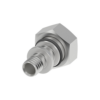 TECE  Соединение прямое с внутренней резьбой никелированное (накидная гайка, Евроконус), Латунь, никелированное 20  7136201