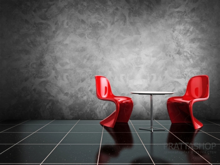 Стены в современном интерьере с эффектом мокрого шелка