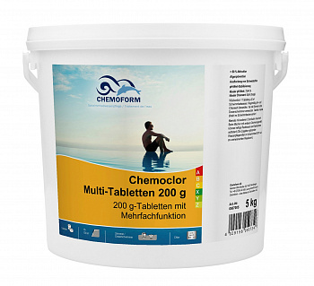Мульти-таблетки медленно растворимые по 200г CHEMOFORM (КЕМОФОРМ) (всё в одном), 5кг