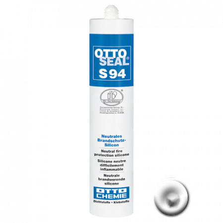 Огнестойкий нейтральный силиконовый герметик  OTTOSEAL S94 С01 (белый), 310мл