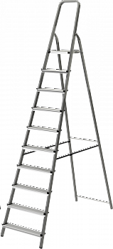 Стремянка стальная с алюминиевыми ступенями NV1130 артикул 1130110