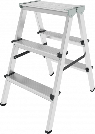 Стремянка алюминиевая двухсторонняя NV1120 артикул 1120203