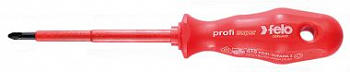 Отвёртка диэлектрическая, серия 615, PZ 2, 100х6,0 FELO 615 203 90