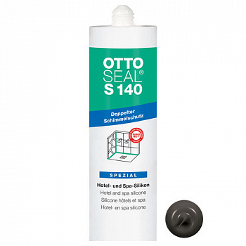Профессиональный силиконовый герметик для СПА, гостиниц и хамамов OTTOSEAL S140 SPEZIAL  C67 (антрацит), 310мл