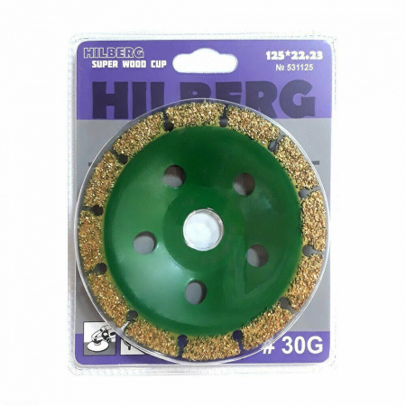 Чашка для резки и шлифовки 125 Hilberg Super Wood Cup 531125