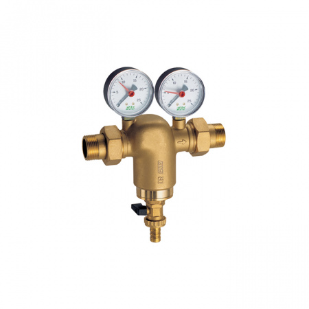 FAR  Фильтр с манометрами, латунный НР-НР 3/4"  FA 3931 34