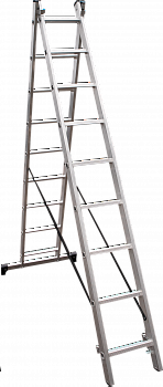 Лестница алюминиевая двухсекционная VIRA NV4220 артикул 4220209