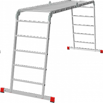 Профессиональная алюминиевая лестница-трансформер, ширина 650 мм NV3322 артикул 3322405