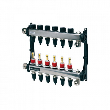 TECE  Коллектор стальной для поверхностного отопления с соединениями push-fit тип TECElogo в сборе 2 контура  77311102