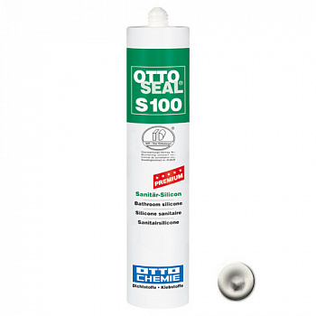 Профессиональный универсальный силиконовый герметик OTTOSEAL S100 PREMIUM С51 (белый), 300мл