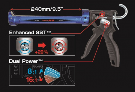 Пистолет для герметиков TAJIMA CONVOY RS CNV100RS