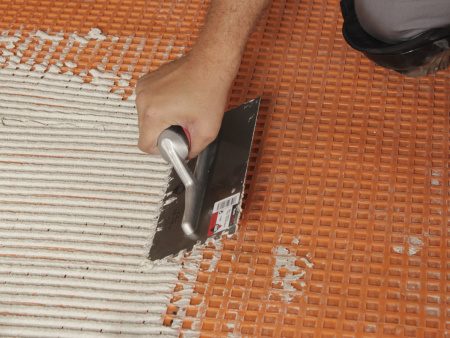 Гребёнка стальная 280х120 мм R-10 с двухкомпонентной ручкой, RUBI