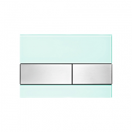 TECE TECEsquare панель смыва с двумя клавишами стеклянная Сталь зеленый 9240804