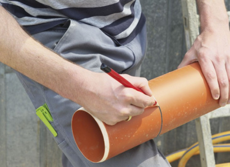 PICA-MARKER 545/24-1 Строительный карандаш FOR ALL, 23 см , твердость 2B