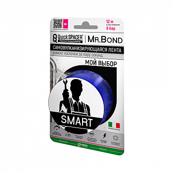 Pipal mrBond  Универсальное средство для оперативного ремонта  QuickSPACER® Mr.Bond® SMART 8 бар, 25,4 мм синий  201250005