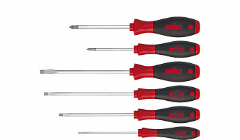 Набор отвёрток Wiha SoftFinish Шлиц, Pozidriv, 6 пр.